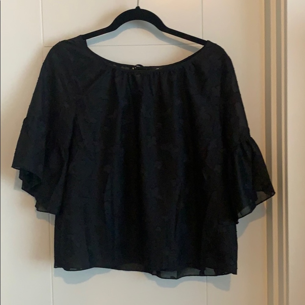 Madewell black blouse